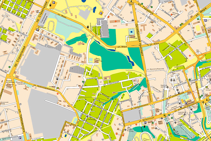 Карта города Владимира для печати