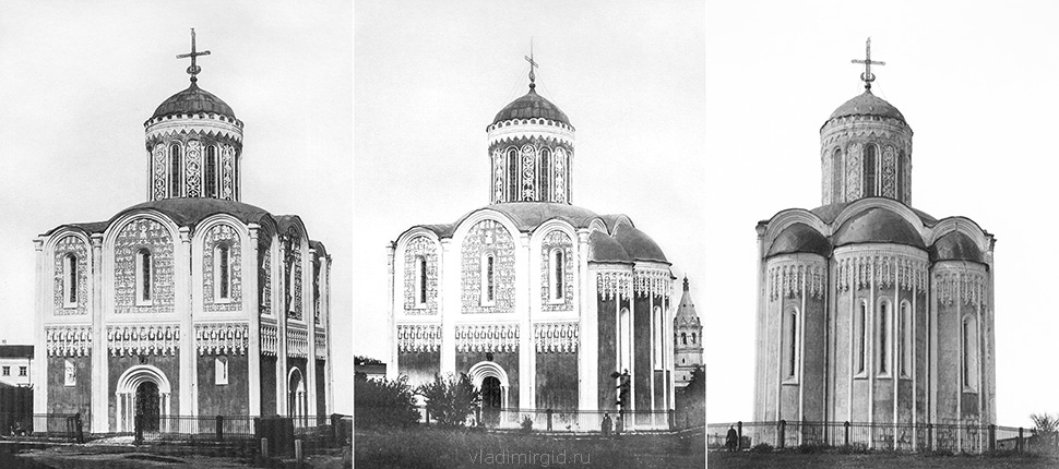 Самые старые фотографии Дмитриевского собора во Владимире